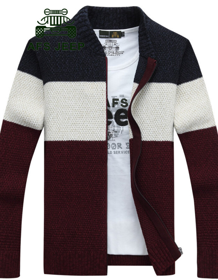 戰(zhàn)地吉普AFS JEEP新款秋冬男士立領(lǐng)開(kāi)衫針織衫評(píng)測(cè)